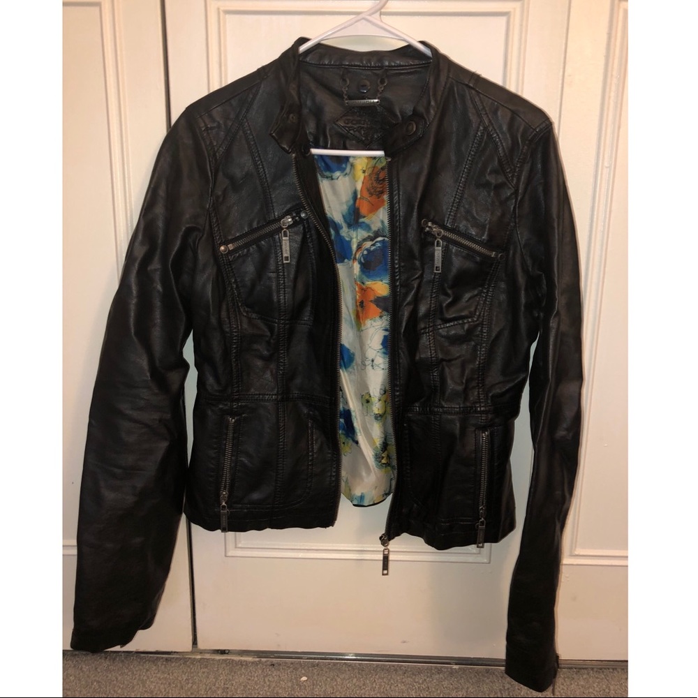 Faux leather jacket
